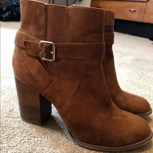 Aldo Brown Suede Ankle Boots